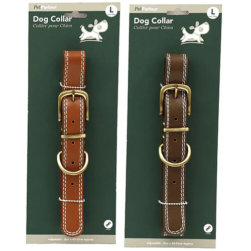 Sil Collier en polyuréthane pour chien (Lot de 2) L - 53 cm.