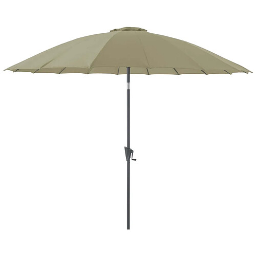 Proloisirs Parasol terrasse en fibre de verre Pagode 300 cm Argile.