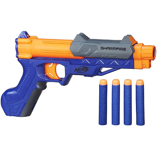 Nerf pistolet Sharpfire Delta bleu orange noir