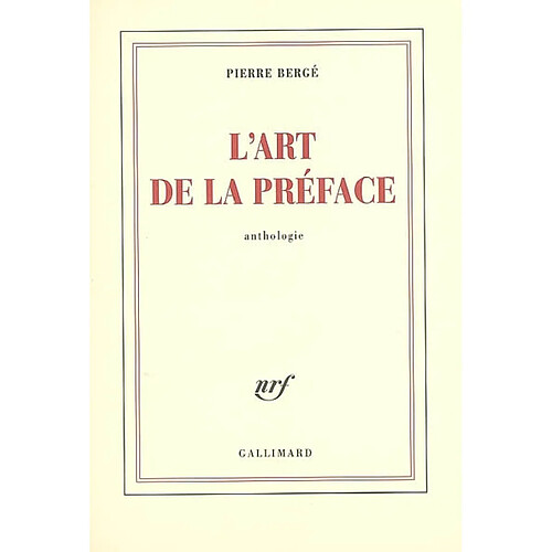 L'art de la préface · Occasion