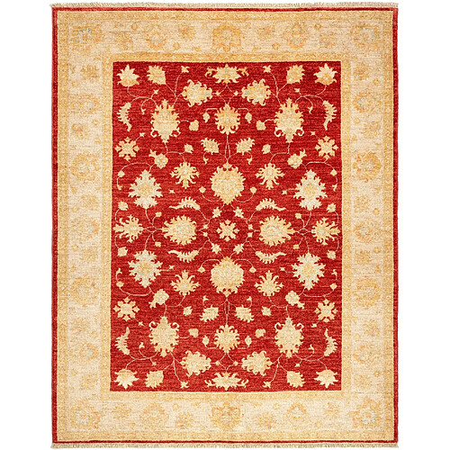 Vidal Tapis de laine 193x153 rouge Kaizar