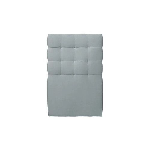 Sommeil de plomb Tete de lit Capitonnée Velours Gris bleuté L 90 cm - Ep 10 cm rembourré