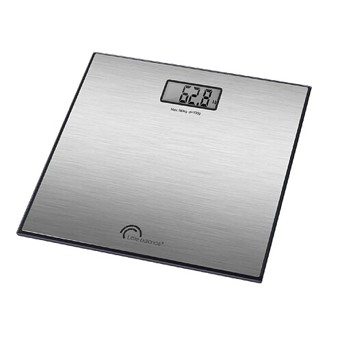 Pèse-personne électronique 160kg/100g inox - 8159 - LITTLE BALANCE