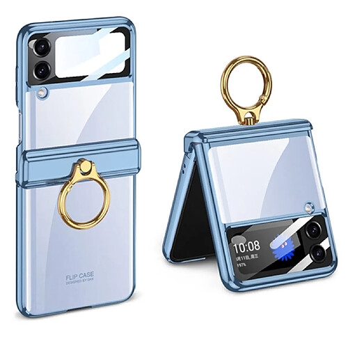 Coque en TPU anti-chute avec béquille pour votre Samsung Galaxy Z Flip4 5G - bleu