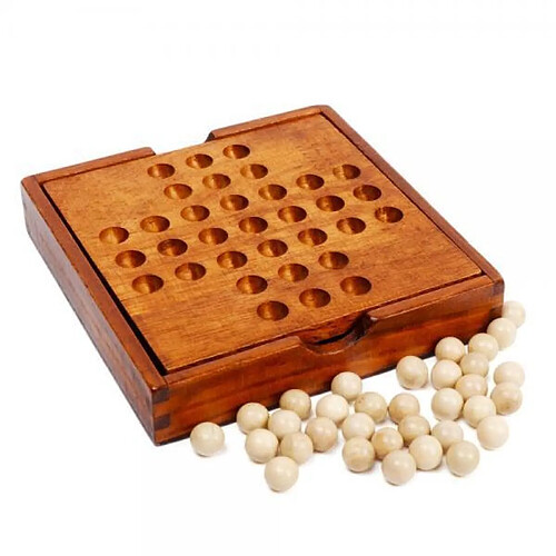 Puzzle jeu de solitaire en bois jeu de société