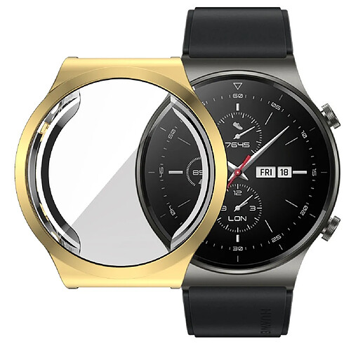 Coque en TPU Couverture Galvanoplastie or pour votre Huawei Watch GT 2 Pro