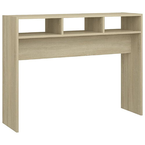 Maison Chic Table console | Meuble d'entrée | Table d'appoint Chêne sonoma 105x30x80 cm Aggloméré -GKD68978