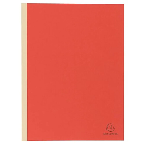 Chemise Exacompta 24 x 32 cm dos toilé 3 cm rouge - Paquet de 25