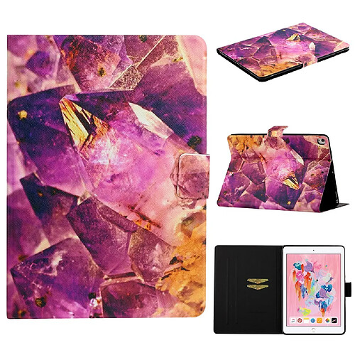 Etui en PU impression de motifs avec support et porte-cartes Roche pour votre Apple iPad 10.2 (2019)