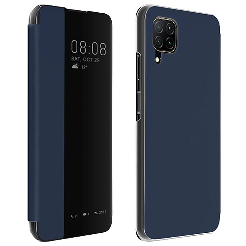 Avizar Étui Huawei P40 Lite Clapet Translucide Rigide - Bleu nuit