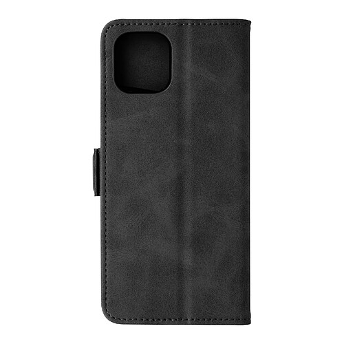 Avizar Étui Samsung Galaxy A03 Similicuir Porte-carte Double languette magnétique Noir