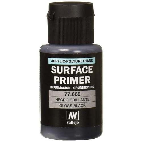 Acrylicos Vallejo 32 ml Couleur métal ? Noir brillant Primer