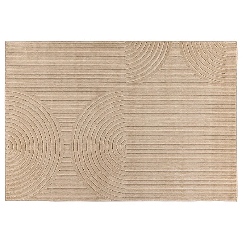 Lisa Design Rio - tapis rectangulaire motif abstrait - intérieur et extérieur - beige