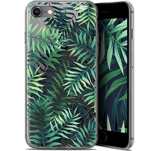 Caseink Coque arrière Apple iPhone 7/8 (4.7 ) Gel HD [ Nouvelle Collection - Souple - Antichoc - Imprimé en France] Feuilles des Tropiques