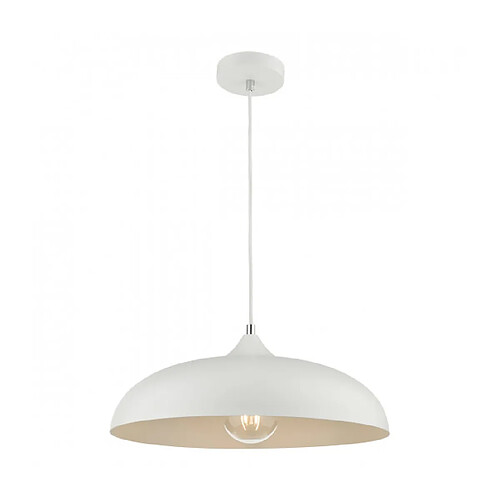 Luminaire Center Suspension Kaelan 1 ampoule blanc mat