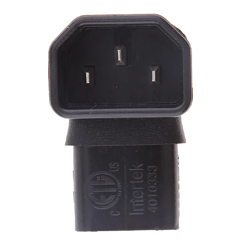 IEC 320 C14 Male à C13 Femelle Adaptateur Convertisseur Fiche Angle Droite