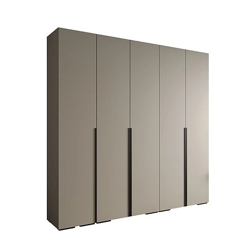 Abiks Meble Armoire Inova 1 À Portes Battantes 236,7/250/47 5 Portes (gris/nero)