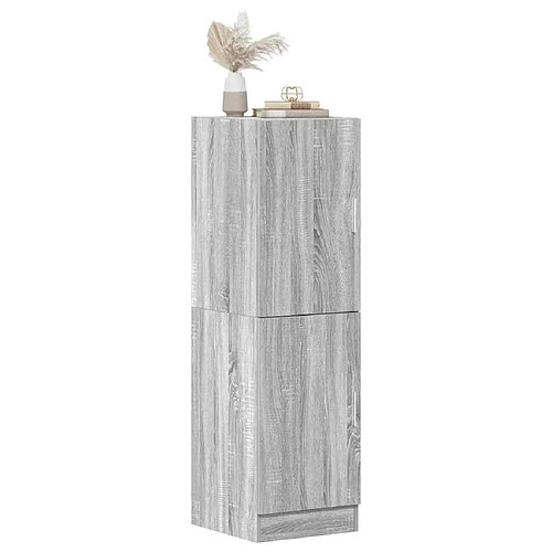 vidaXL Armoire de cuisine sonoma gris 38x41,5x131,5 cm bois ingénierie