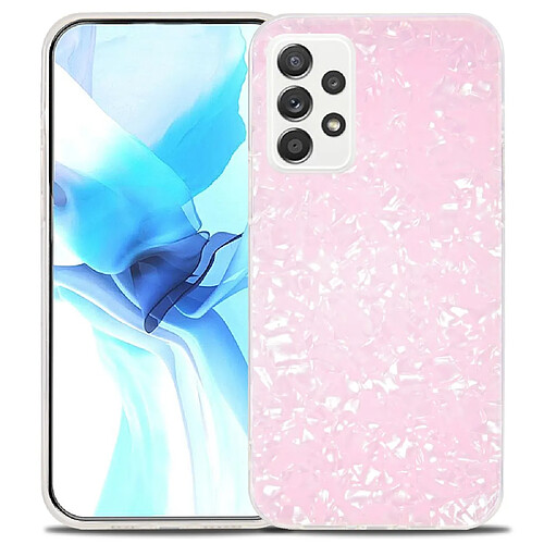 Coque en TPU + acrylique IPAKY ultra-fin, antichoc, anti-rayures rose pour votre Samsung Galaxy A52s 5G/Galaxy A52 4G/5G