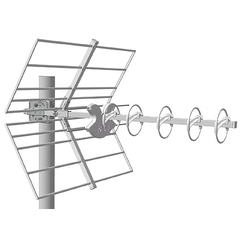 antenne uhf - alpha plus - 5 éléments - fracarro alpha5+lte700