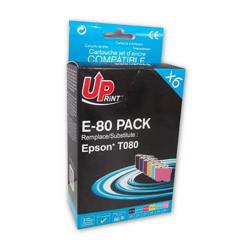 Pack UPrint compatible EPSON T0807, 6 cartouches