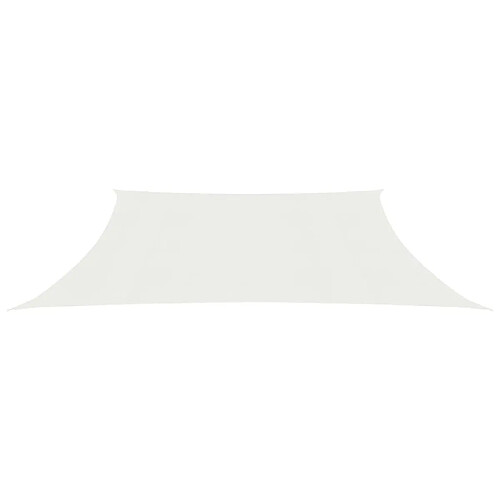 Helloshop26 Voile toile d'ombrage parasol 160 g/m² blanc 4/5 x 3 m PEHD 02_0009025