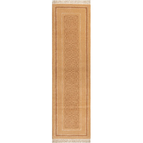 Vidal Tapis de couloir en laine 302x81 brun Darya