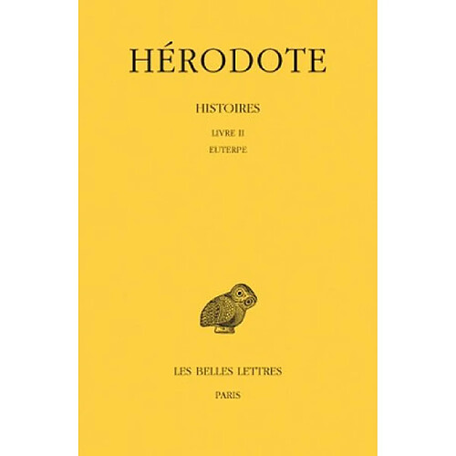 Histoires. Vol. 2. Euterpe : Livre II · Occasion