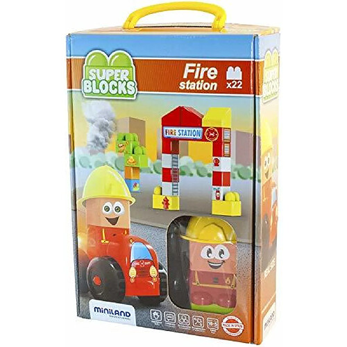 Miniland Super Blocks Set - Fire Station