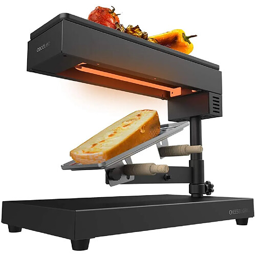 Cecotec raclette traditionnelle 600W noir