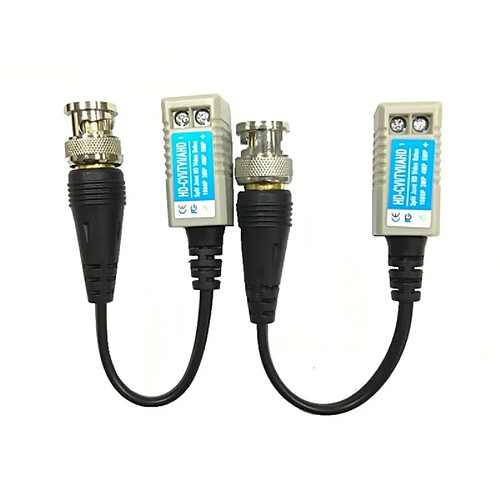 Wewoo Balun vidéo 2 PCS Anpwoo 100C version mise à niveau Coaxial à vis Coaxial HD-CVI / AHD / CVI 1CH émetteur-récepteur