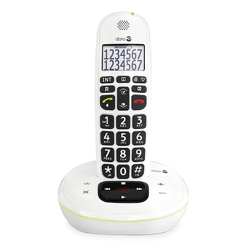 Téléphone sans fil Doro PhoneEasy® 115 avec répondeur - Blanc