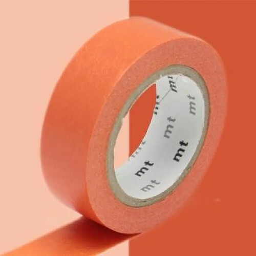 Masking tape unicolore - Vermillon - 1,5 cm x 7 m