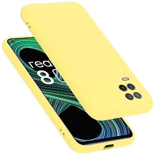 Cadorabo Coque Realme 8 5G / V13 / Q3 / Q3i / Narzo 30 5G Etui en Jaune