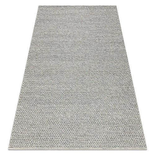 RUGSX Tapis en laine TAHAR 99004G gris - TISSÉ MAIN boucle, uniforme 120x180 cm