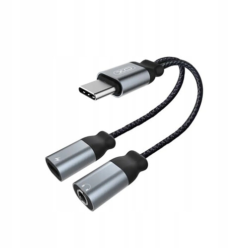 GUPBOO Adaptateur Audio TYPE-C - Jack 3.5mm + USB-C NBR160B,JL2160