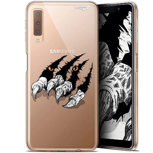 Caseink Coque arrière Samsung Galaxy A7 2018 (A750) (6 ) Gel HD [ Nouvelle Collection - Souple - Antichoc - Imprimé en France] Les Griffes