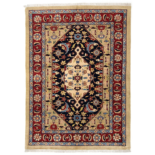 Vidal Tapis de laine 213x156 rouge Kashkuli