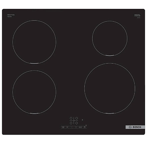 Table de cuisson à induction 60cm 4 feux noir - PUE611BB5E - BOSCH