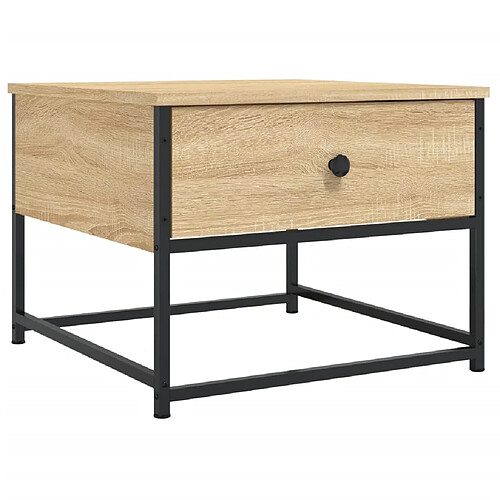 ComfortXL Table Basse Chêne Sonoma 51x51x40 Cm Bois D'ingénierie