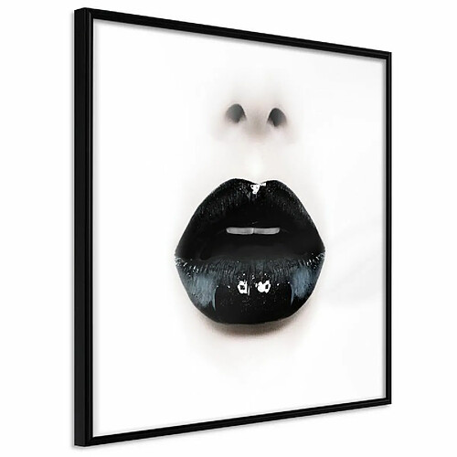 Paris Prix Affiche Murale Encadrée Black Lipstick 30 x 30 cm Noir