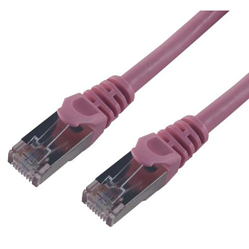 MCL Cordon de brassage RJ45 CAT 6 F/UTP - 5m Rose