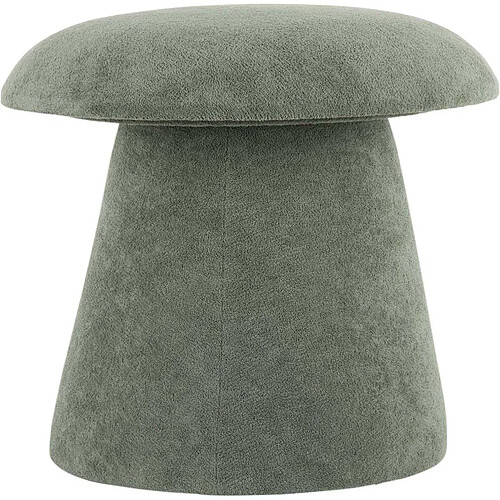 LEITMOTIV Pouf en velours Mushroom jade grisé.