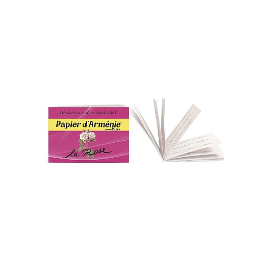 papier d'arménie carnet la rose