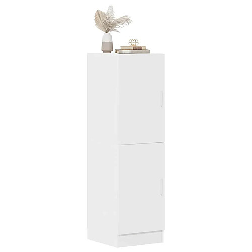 vidaXL Armoire de cuisine blanc 38x41,5x131,5 cm bois d'ingénierie