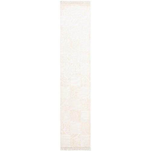 Vidal Tapis de couloir en laine 396x81 beige Darya