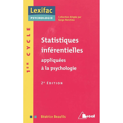 Statistiques inférentielles appliquées à la psychologie : 1er cycle · Occasion