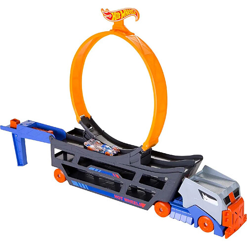 Mattel Circuit Transformable en Camion Transporteur de Piste Super Cascade Hot Wheels Multicolore