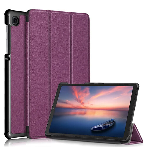 Etui en PU avec support tri-pliure violet pour votre Samsung Galaxy Tab A7 Lite T220/T225 8.7 pouces