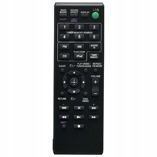 GUPBOO Télécommande Universelle de Rechange Pour Sony CMT-S20B CMT-BT60W CMT-BT60 CMT-BT80 CMT-S